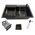 Cuba Gourmet Quadrada Aço Inox 60x40cm Black - Construinox